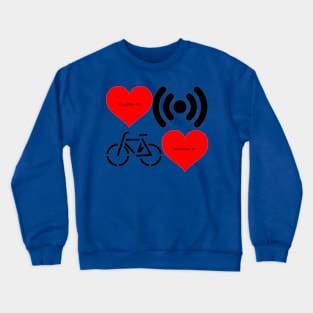 Heart Sound Bike Heart B Crewneck Sweatshirt